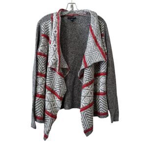 American Eagle Women Size XS Open Front Knit Cardigan Sweater Aztec Tribal City